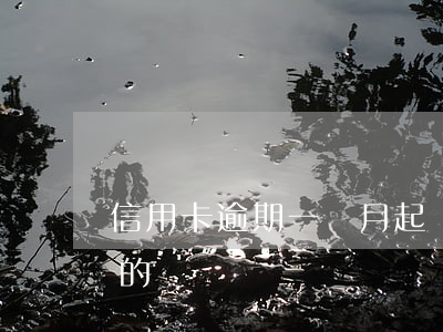 信用卡逾期一個月起訴嗎(有信用卡逾期一年的嗎)