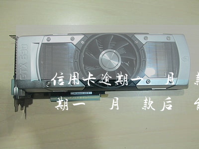 信用卡逾期一個月還款后還能用-信用卡逾期一個月還款后還能用借唄嗎