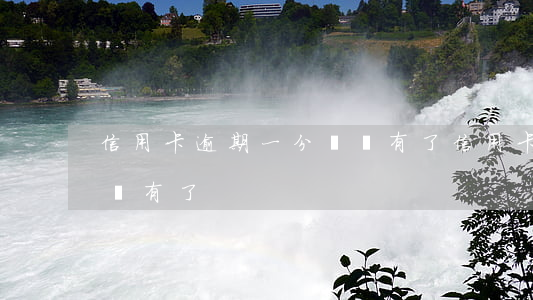信用卡逾期一分錢沒有了(信用卡逾期一分錢沒有了)