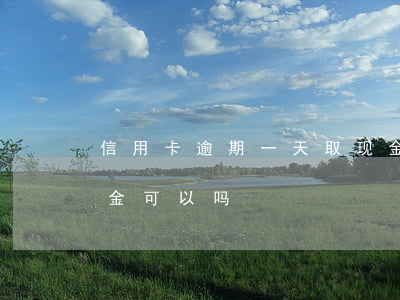 信用卡逾期一天取现金(信用卡逾期一天取现金可以吗)