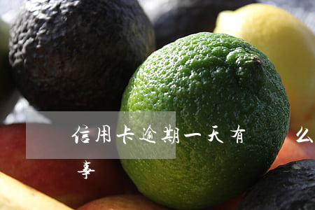 信用卡逾期一天有問題么(信用卡逾期一天沒事嗎)