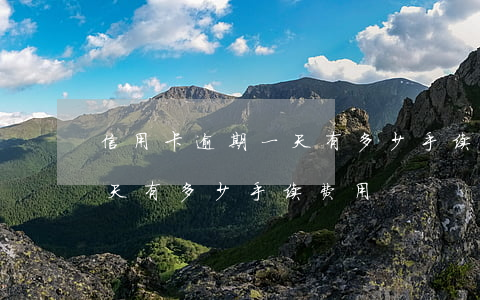 信用卡逾期一天有多少手续费(信用卡逾期一天有多少手续费用)