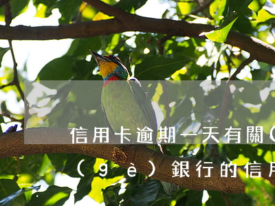 信用卡逾期一天有關(guān)系么(哪個(gè)銀行的信用卡不能逾期一天)