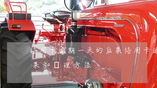 信用卡逾期一天的后果 信用卡逾期一天的后果和處理方法