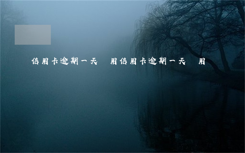 信用卡逾期一天費用(信用卡逾期一天費用)