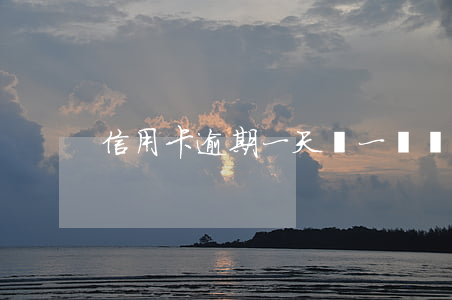 信用卡逾期一天還一塊錢