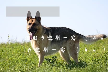 信用卡逾期一定會(huì)被起訴么(信用卡逾期一定會(huì)被起訴么)