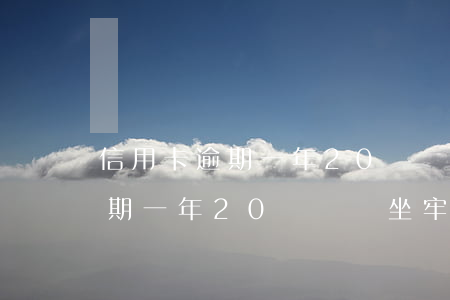 信用卡逾期一年20幾萬會坐牢-信用卡逾期一年20幾萬會坐牢么