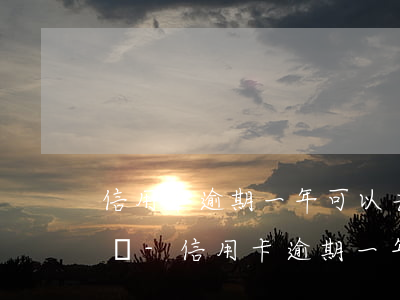 信用卡逾期一年可以去柜臺(tái)辦理嗎-信用卡逾期一年可以去柜臺(tái)辦理嗎
