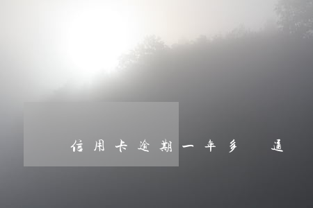 信用卡逾期一年多會通緝嗎