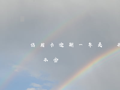 信用卡逾期一年是還本金(信用卡逾期一年是還本金)