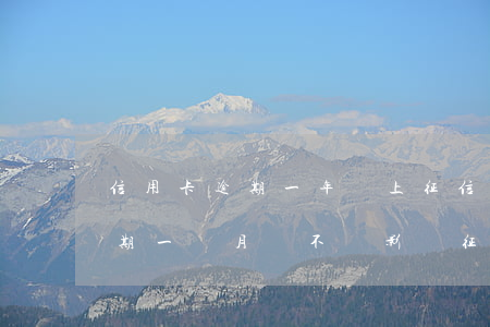 信用卡逾期一年會上征信嗎(幾百塊信用卡逾期一個月會不會影響征信)