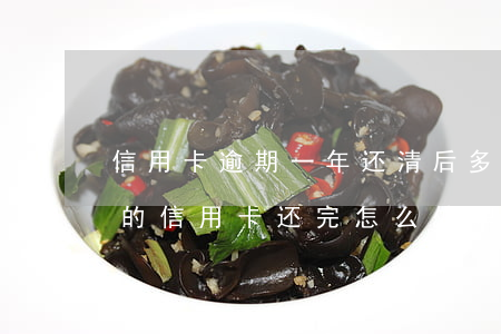 信用卡逾期一年还清后多久能申请(逾期几年的信用卡还完怎么处理)