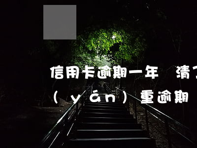 信用卡逾期一年還清了申請(qǐng)(嚴(yán)重逾期還清后申請(qǐng)信用卡)