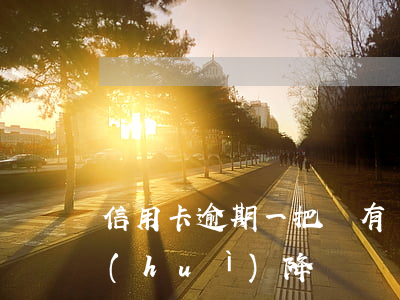 信用卡逾期一把還有減免嘛(不逾期信用卡會(huì)降額嗎)