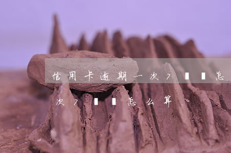 信用卡逾期一次7塊錢怎么算(信用卡逾期一次7塊錢怎么算)