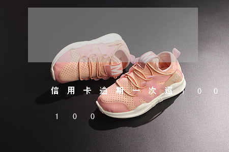 信用卡逾期一次還100(信用卡逾期一次還100)