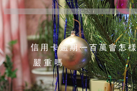 信用卡逾期一百萬會怎樣(信用卡逾期一千多嚴重嗎)