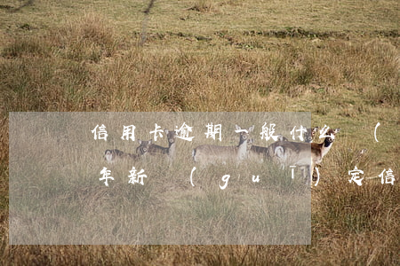 信用卡逾期一般什么時(shí)間起訴(今年新規(guī)定信用卡逾期多久會(huì)起訴)