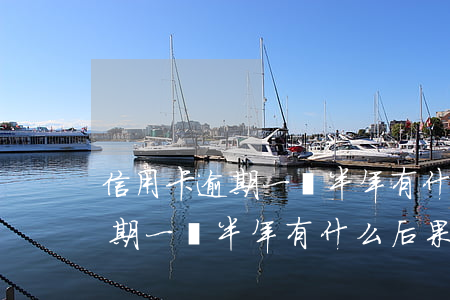 信用卡逾期一萬半年有什么后果-信用卡逾期一萬半年有什么后果嗎