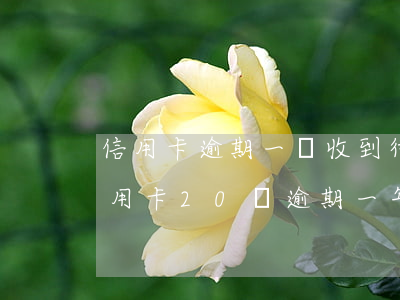信用卡逾期一萬收到律師函(浦發(fā)信用卡20萬逾期一年銀行寄來律師函)