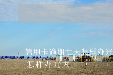 信用卡逾期七天怎样办光大（信用卡逾期七天怎样办光大）