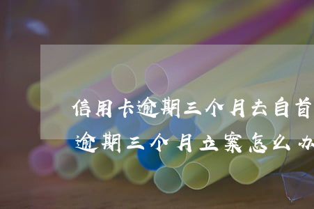 信用卡逾期三个月去自首会怎样-信用卡q逾期三个月立案怎么办