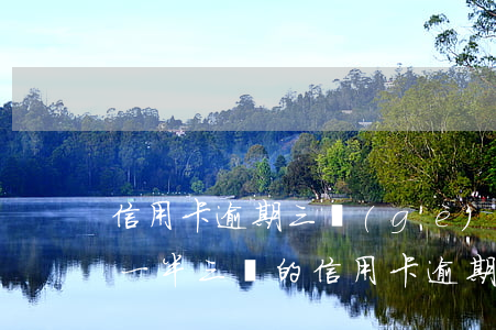信用卡逾期三個(gè)月內(nèi)還一半(三萬的信用卡逾期三個(gè)月了,沒能力償還)