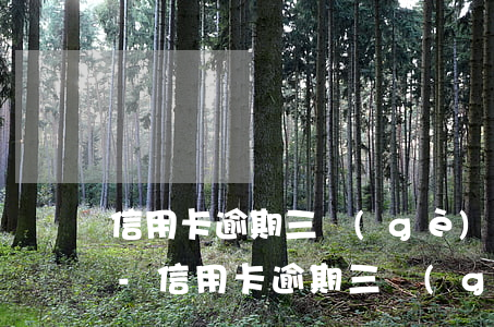 信用卡逾期三個(gè)月利息怎么算一年-信用卡逾期三個(gè)月利息怎么算一年的