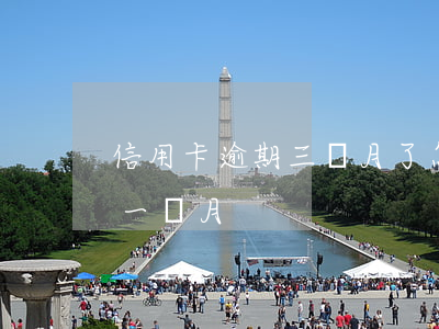 信用卡逾期三個月了怎么算(信用卡3千逾期一個月)