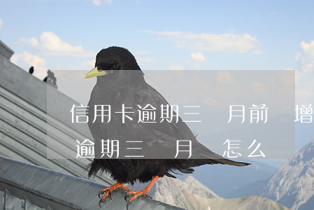信用卡逾期三個月前會增多嘛-信用卡2萬逾期三個月會怎么樣