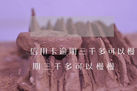 信用卡逾期三千多可以慢慢還嗎-信用卡逾期三千多可以慢慢還嗎知乎