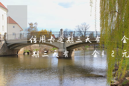 信用卡逾期三天有滯納金42元-信用卡逾期三天有滯納金42元怎么辦