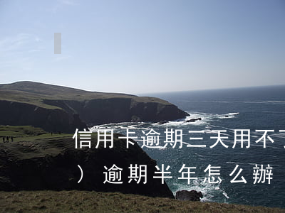 信用卡逾期三天用不了(信用卡3萬(wàn)逾期半年怎么辦)