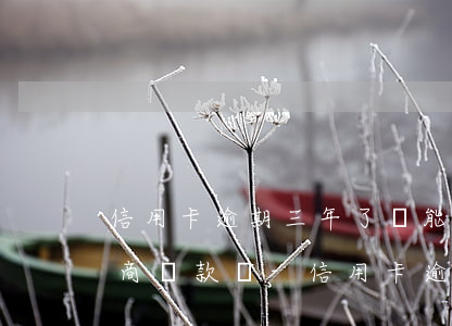 信用卡逾期三年了還能和銀行協(xié)商還款嗎-信用卡逾期三年了還能和銀行協(xié)商還款嗎