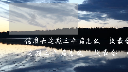 信用卡逾期三年后怎么還款最合適-信用卡逾期三年后怎么還款最合適呢