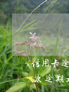 信用卡逾期三年是黑戶了嗎(連續(xù)三次逾期是黑戶嗎)