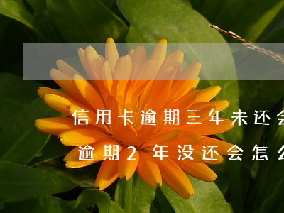 信用卡逾期三年未还会怎样(信用卡3000逾期2年没还会怎么样)