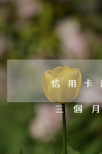 信用卡逾期三月不還會怎么樣(連續(xù)三個月信用卡逾期)
