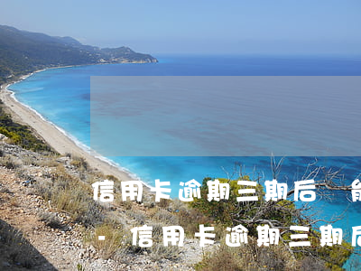 信用卡逾期三期后還能開(kāi)卡用嗎-信用卡逾期三期后還能開(kāi)卡用嗎