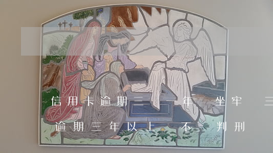 信用卡逾期三萬一年會坐牢嗎(三千的信用卡逾期三年以上會不會判刑)