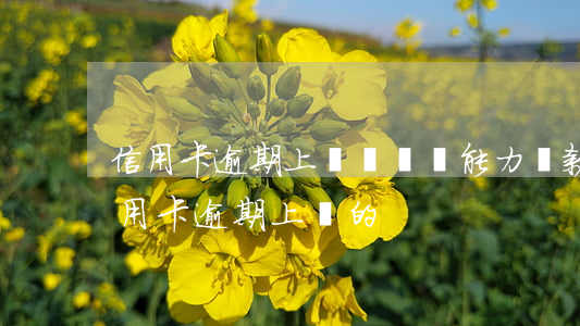 信用卡逾期上門簽訂無能力還款-有沒有信用卡逾期上門的