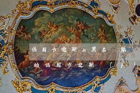 信用卡逾期上黑名單能辦信用卡嗎(朋友用我的信用卡逾期進(jìn)黑名單了能告他嗎)