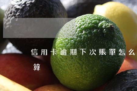 信用卡逾期下次賬單怎么算(逾期賬款怎么計算)