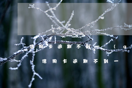 信用卡逾期不到一個(gè)月影響貸款嗎-信用卡逾期不到一個(gè)月影響貸款嗎知乎