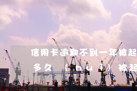 信用卡逾期不到一年被起訴(信用卡1萬逾期多久會(huì)被起訴)