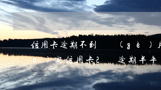 信用卡逾期不到兩個(gè)月就報(bào)案(信用卡2萬逾期半年會(huì)怎么辦)