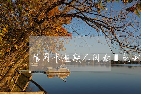 信用卡逾期不同意減免利息怎么辦