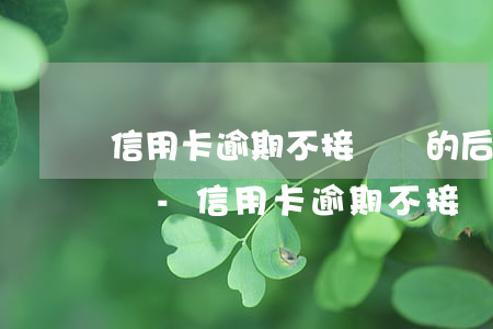 信用卡逾期不接電話的后果嚴(yán)重嗎-信用卡逾期不接電話的后果嚴(yán)重嗎怎么辦