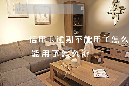 信用卡逾期不能用了怎么辦(信用卡逾期后不能用了怎么辦)